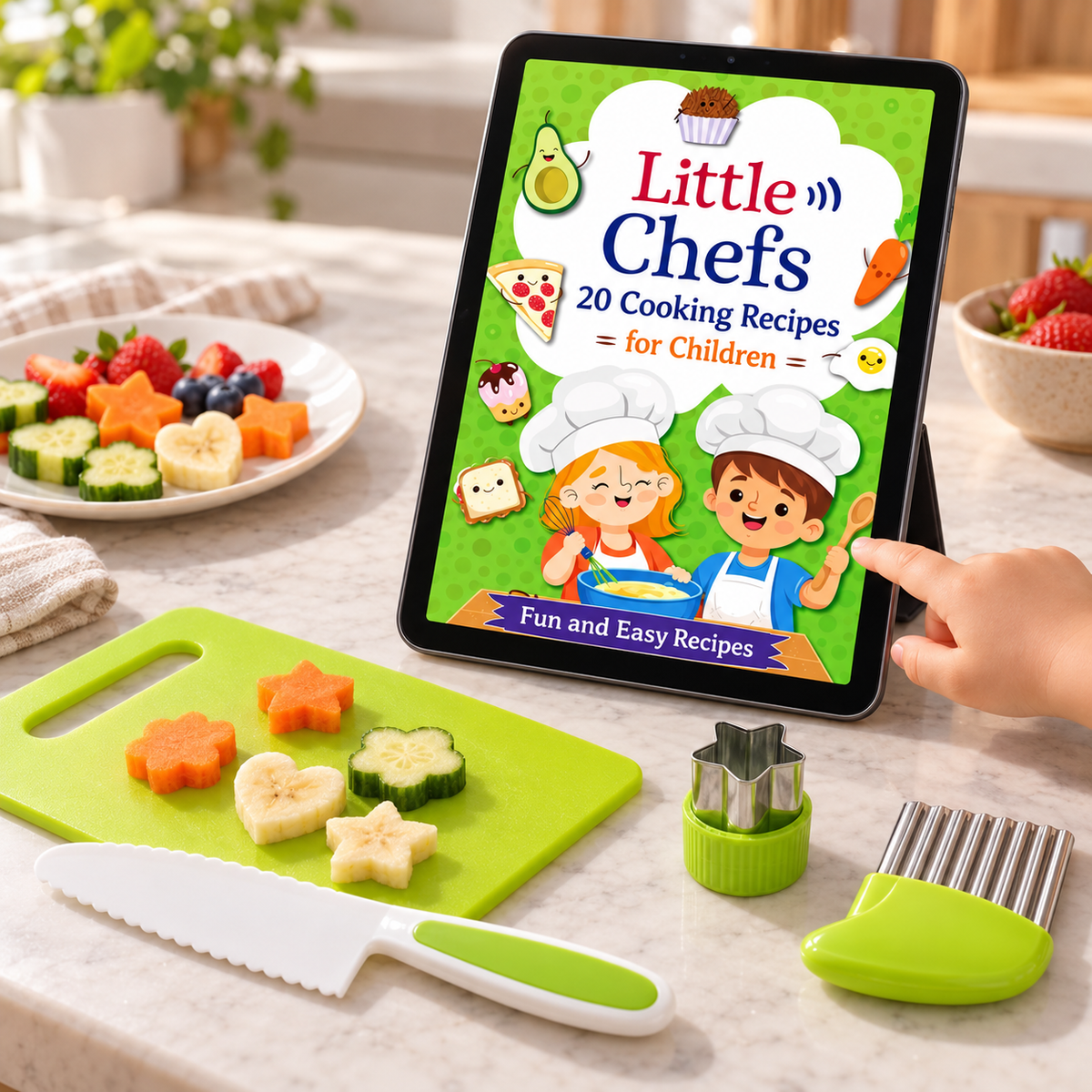 Digital recipe book included with the kit