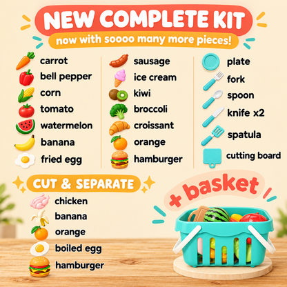 CulinaPlay Cut & Play Food Set